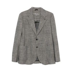 Circolo 1901 Textured Grey Checkered Tailored Blazer - NWT